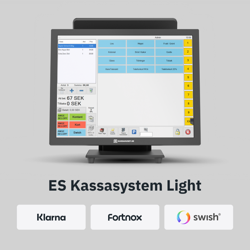 ES Kassasystem Light - Klarna, Fortnox, Swish